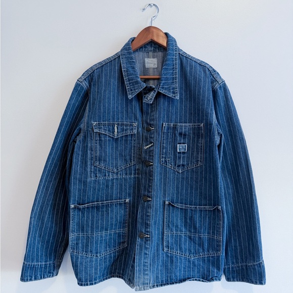 Other - Vintage Indigo Denim Overall / Railway Worker Jacket